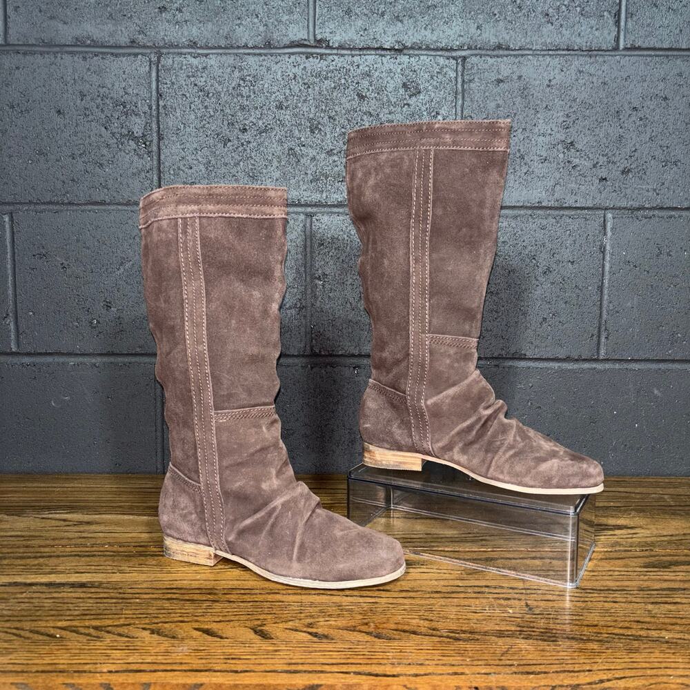Rebels โJustineโ Brown Suede Mid Calf Slouch Boots Womenโs 7 Western Casual